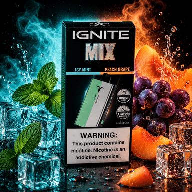 Ignite v400 mix - Icy Mint + Peach Grape